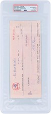 Willie Randolph New York Yankees Signed Check February 15, 1984 - PSA 84942951