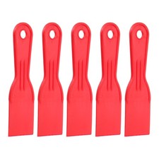 5pcs Couteau À Enduire 2" Flexible Plastique Rouge
