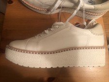 Dolce Vita Twain Womens Fashion Sneakers White Leather size 9,5