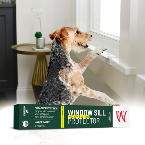 Window Sill Protector - Strong Transparent Protection from Dog and Cat Scratc...
