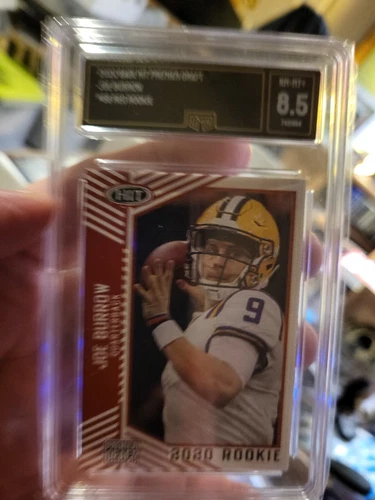 2020 Sage Hit Premier Draft Joe Burrow #58 Red Rookie