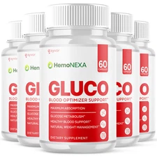 (5 Pack) HemoNexa Pills Advanced Blood Health Support Vitamin Hemo Nexa 300 Caps