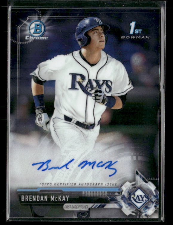 2017 Bowman Draft Chrome Draft Pick Autographs #CDA-BM Brendan McKay