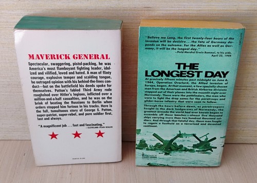 2 WORLD WAR II paperback PATTON Ordeal & Triumph THE LONGEST DAY very clean VG+ - Picture 2 of 5