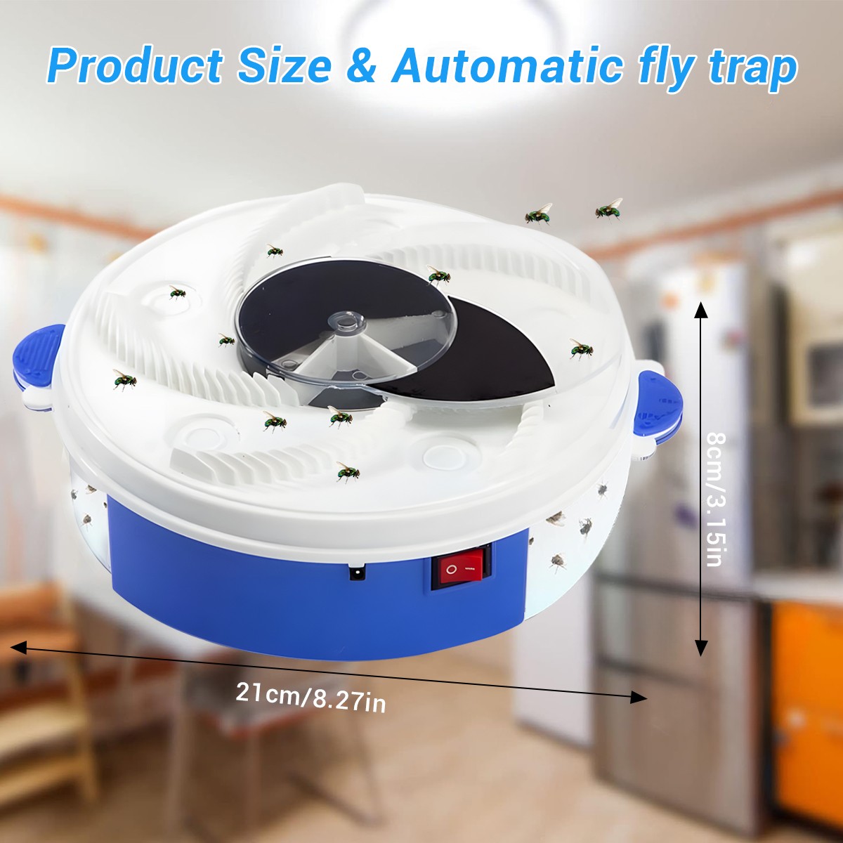 Electric Fly Trap Automatic Fly Catcher Rotating Fly Pest Repellent ...