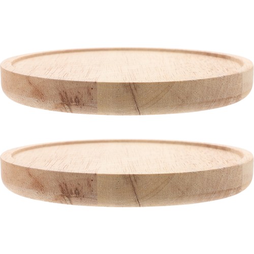 2 Pcs Hölzerne Runde Wandregal Wohnzimmerlagerständer Kleine Schwebende Regale - Bild 9 von 12