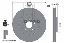 2x PAGID Bremsscheibe 56489NC für MAZDA CX 80 60 SKYACTIV PHEV KH0H SKYACTIVE
