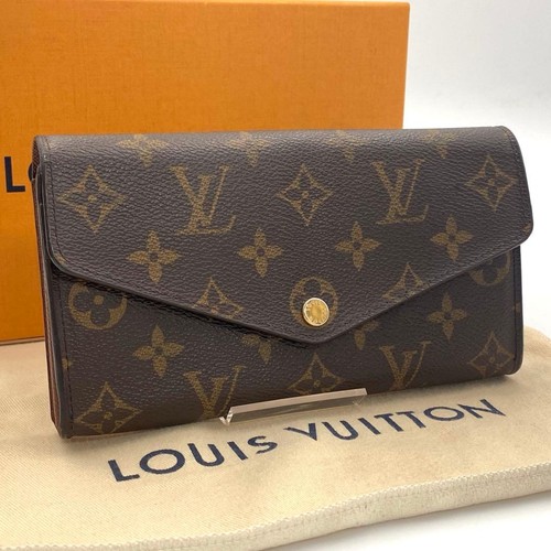 Louis Vuitton Monogram Long Wallet Brown Women's Pre-owned From Japan