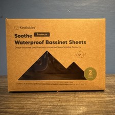KeaBabies Waterproof Bassinet Fitted Sheets OPEN BOX - WASHED - NEVER USED