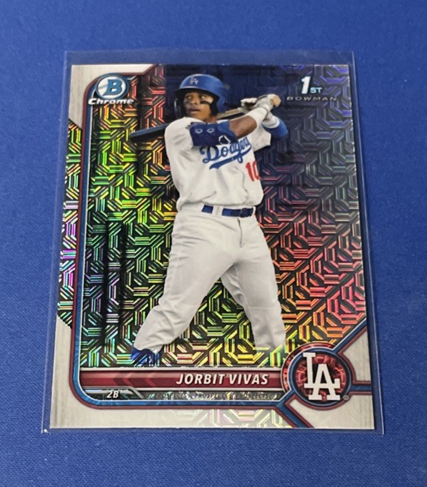 2022 Bowman Chrome Prospects Mojo Refractor #BCP-24 Jorbit Vivas Dodgers
