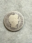 1908 O U.S. Barber Dime 90% Silver Type Coin G Good Condition Nice Coin 8496