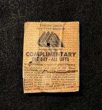 ASPEN HIGHLANDS Vintage Ski Lift Ticket 1980’s COLORADO Travel Souvenir ‘JOHN’