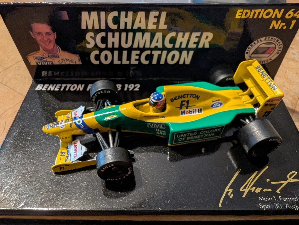 Minichamps 1:64 Colección Michael Schumacher Nº 1 Benetton Ford B 192 Foto 2 de 4