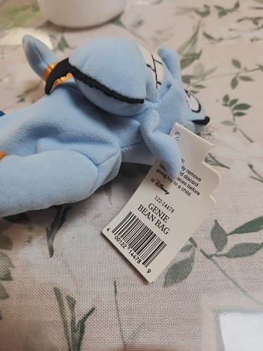 Vintage Walt Disney World Aladdin THE GENIE 8" Bean Bag Plush - Picture 8 of 9