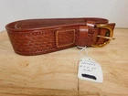 NOS Red Head Basketweave Leather Cartridge Belt 44 or 45 Cal Western, 9/40