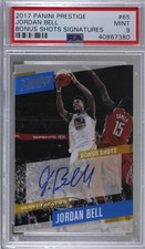 2017 Prestige Bonus Shots Signatures Jordan Bell #65 PSA 9 MINT Rookie Auto RC