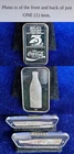 Vintage 75th Anniversary Coca-Cola Atlanta 1 Troy Oz 999 Fine Silver Bar