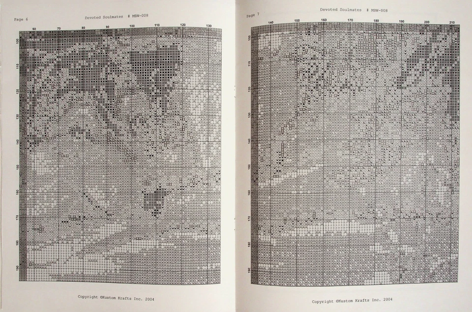 Devoted Soulmates Wolfs Wolves Cross Stitch Pattern By Kustom Krafts - Image 2 of 3