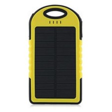 5000 mah Dual-USB Waterproof Solar Power Bank Battery Charger for Cell Phone
