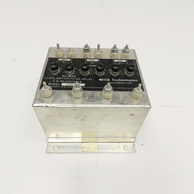 Wilmer CII Tech. D101-7X Close Differential Relay 3Ph Adjustable 208V Parts