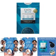 Blue 400g Hard Wax Beads Face  Body Unscented No Strip Sensitive Skin Brazilian