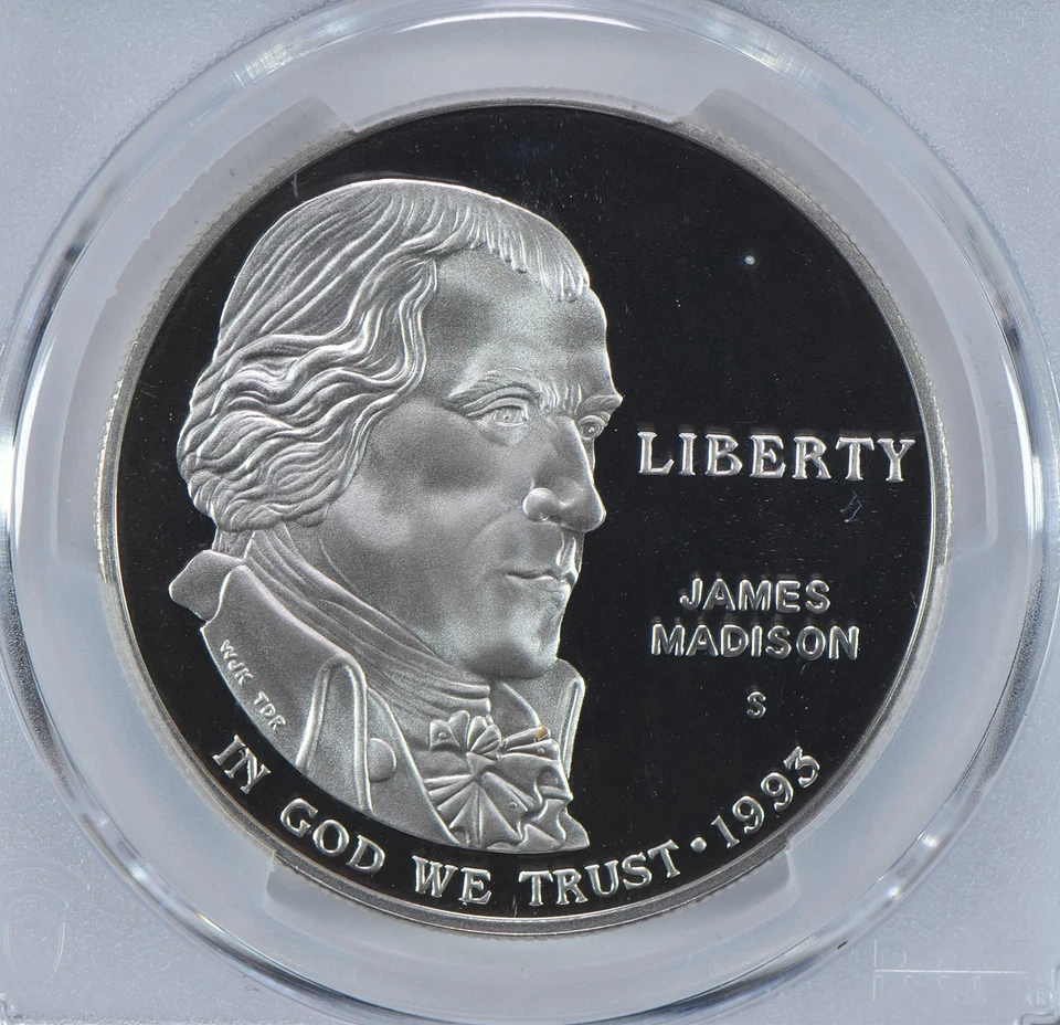 1993-S Madison Bill Of Rights Commemorative Dollar PR69 DCAM PCGS *3428 - Image 3 of 4