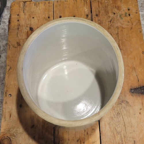 Vintage 3 Gallon Western Crock Cobalt Leaf Design - Picture 5 of 7