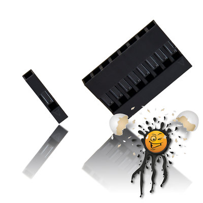 20x Crimpstecker Crimpgehäuse 1-8 polig 1-reihig Isolation Stecker Buchsedupont
