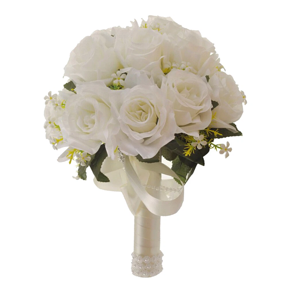 Beautiful Artificial Flowers Wedding Bouquet Engagement Party Hand