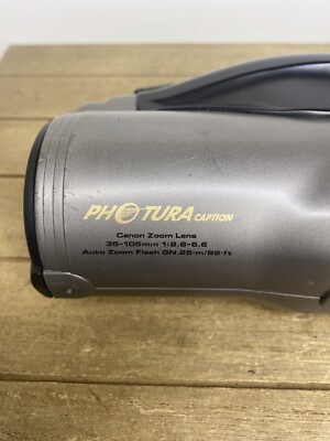 RARE Canon Photura Caption 35-105mm Zoom Lens 35mm Film UNTESTED