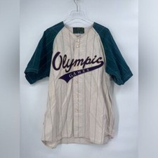 Atlanta Olympic Games 1996 Vintage Pinstripe Retro Baseball Jersey Mens XL Rare