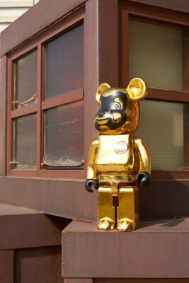 EVISU Bearbrick 1000% Gold Golden Medicom Toy Be@rbrick