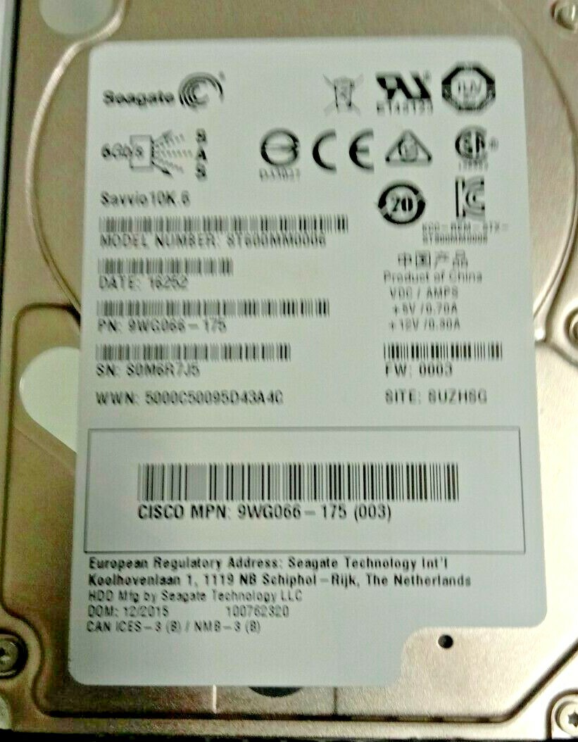 SUN 600GB 2,5" 10K SAS HDD A03-D600GA2 / ST600MM0006, 9WG066-175 - Foto 3