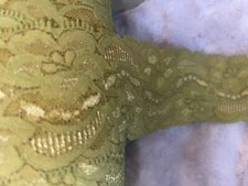 5 yards light lime green trim lingerie sewing stretch lace 2.25" wide