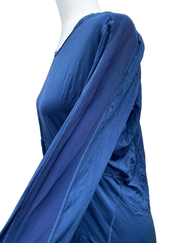Top Athleta Mujer Azul Marino Talla XL Deportivo Hecho en Sri Lanka Nylon A000238 Foto 3 de 4