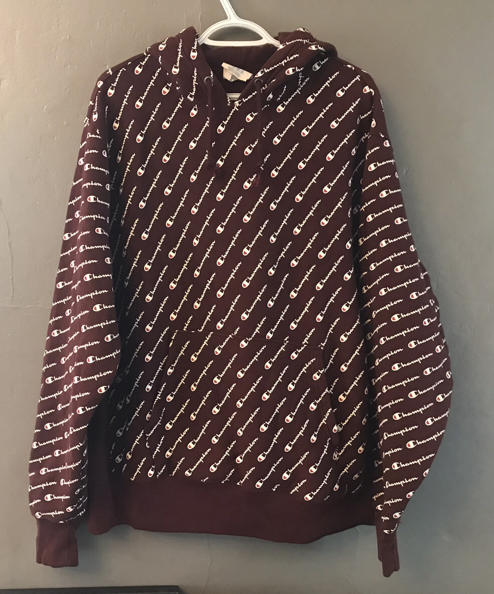 Champion Men's Reverse Weave Allover Print Graphic Diagonal