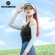 ROCKBROS Cooling Ice Silk Arm Sleeves UV Protection Comfort High Elasticity XL