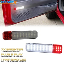 L+R Door Panel Courtesy LED Light Lamp For 1995-2007 chevy Silverado Sierra GMC