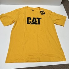 Caterpillar Men's ShortSleeve Logo Tee Yellow Size Large NWT