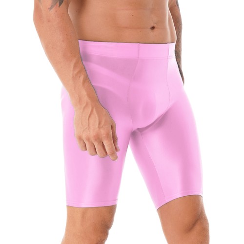 Herren Glänzende Shorts Kompressionshose Kurze Hose Sports Run Fitness Unterhose - Picture 101 of 113