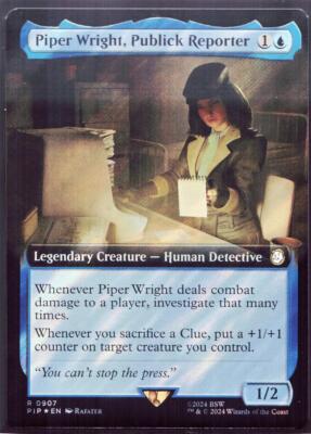 Piper Wright, Publick Reporter - 907 Extended - Surge Foil MTG Fallout