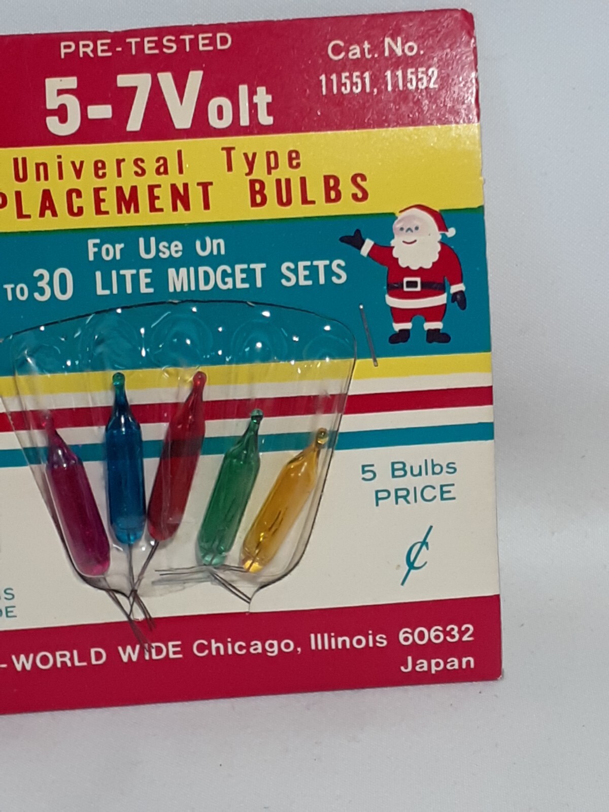 Vtg. NOMA Christmas Midget Replacement Colored Light Bulbs 57 Volt NOS 11551 eBay