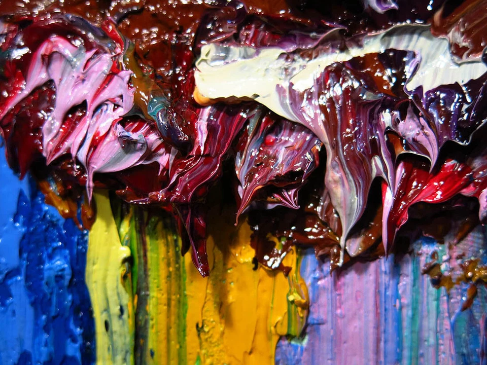 LANDSCAPE OIL█PAINTING█IMPRESSIONIST OUTSIDER█ART█SIGNED ABSTRACT ORIGINAL█DECO - Image 2 of 4