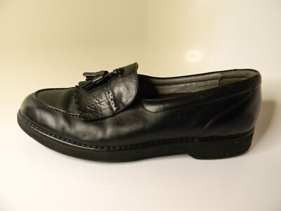 Rockport Men\'s Slip-on Black Leather Driving Loafers 9M Rockport Men main image 3