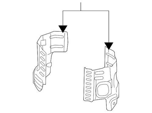 Escudo térmico para Ford (N/P 7T4Z-5E258-A)