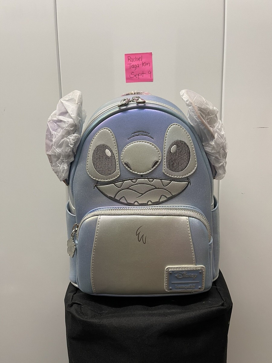 Loungefly Stitch Platinum Disney 100 Mini Backpack LE 1400  display picture 3