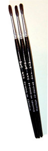 VINTAGE NEW ARTIST PAINT BRUSHES SET OF 3  B.of. E  N.Y.C  DELTA