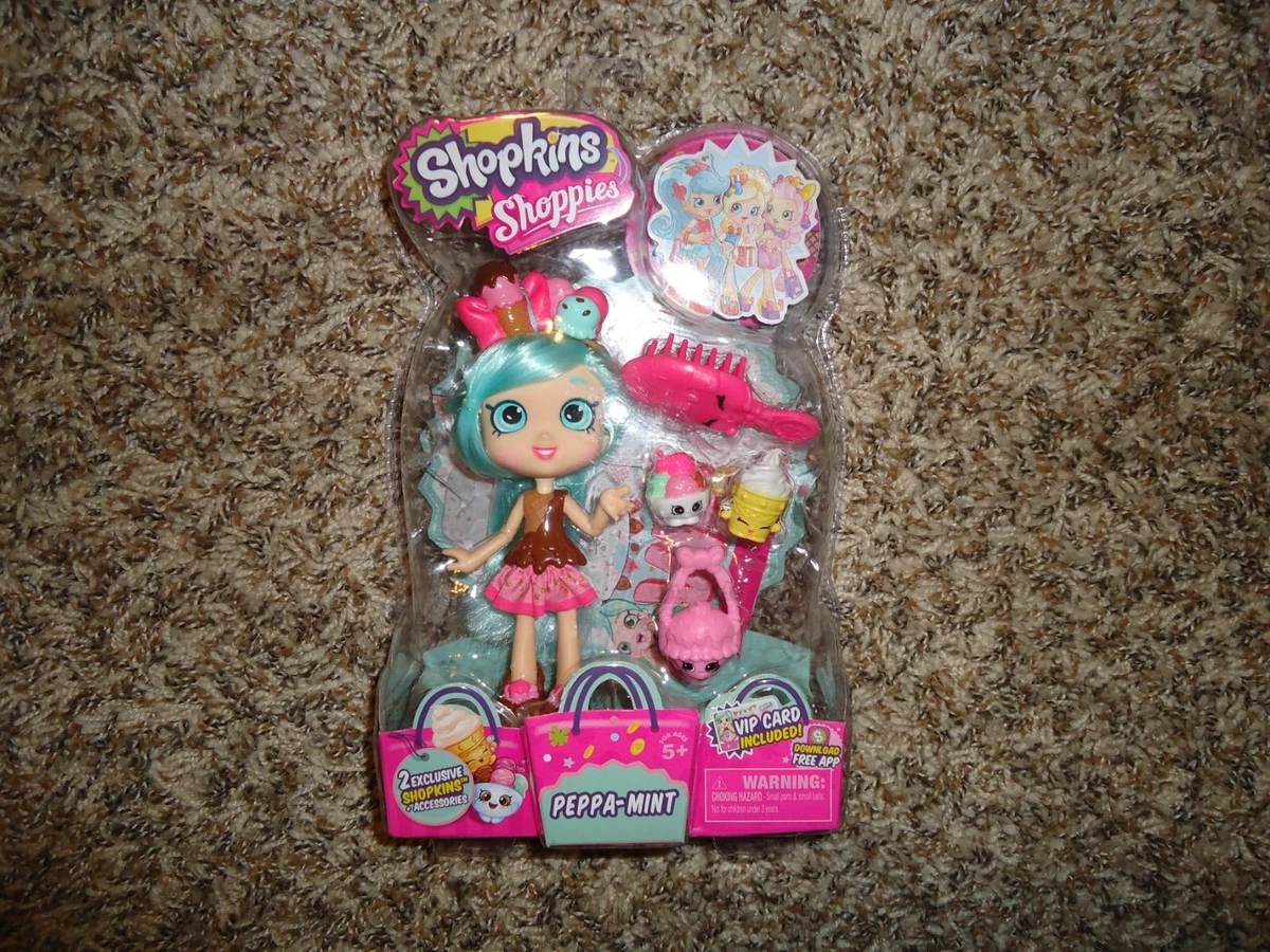 Shopkins peppa mint doll discount