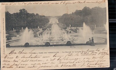 Parc de VERSAILLES   - Le Bassin de Latone       gelaufen 1900