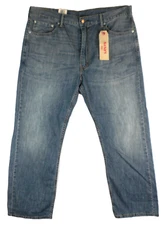 Levi’s 505 Regular Fit Men's Blue Straight Leg Jeans Size 40 x 30